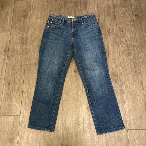 Levi’s Women’s 505 Straight Leg Jeans - Size 6 Short Hemmed 25.5 Stretch - Picture 1 of 10